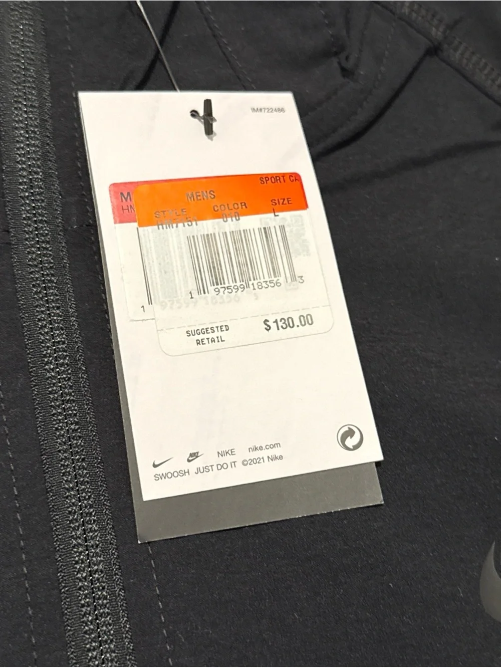 New Nike Tech Woven Full-Zip Windrunner Jacket Black Men’s Size Large HM7151-010